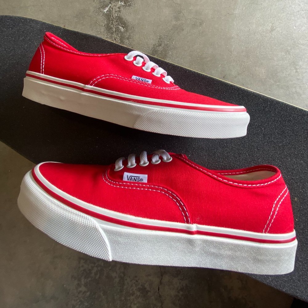 Vans Heritage Low-top Red Mens US Sz.7.5 / Womens Sz.9 - Picture 4 of 9